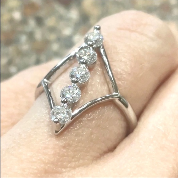 My North Star Ring - Floating Line Ring - Picture 11 of 12